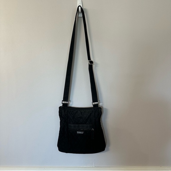 Vera Bradley Women’s Black Crossbody with Pocket and Cheetah Print Lining GUC - Picture 5 of 12